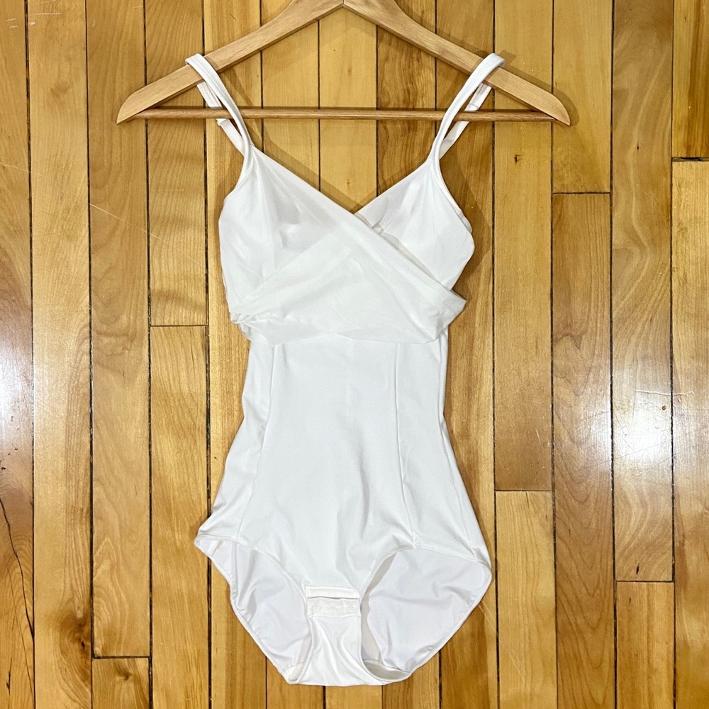 Vintage 80s white satin bodysuit